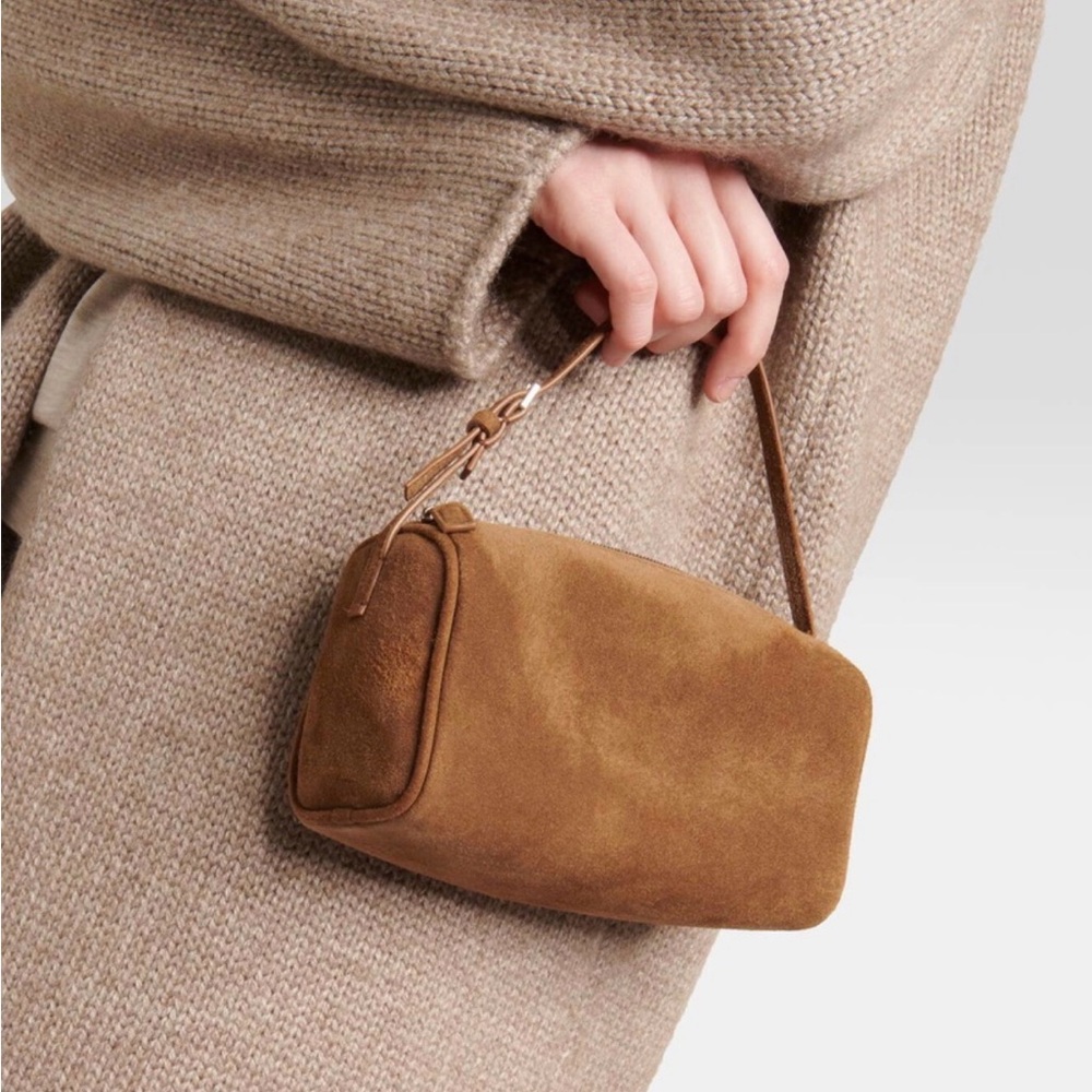 The Row 90s suede shoulder bag